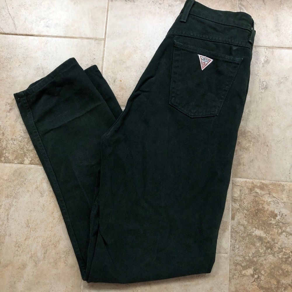 Vintage 90's Women's Guess Green Jeans By George Marciano MADE IN USA